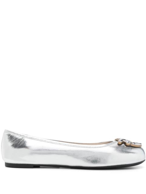 PINKO Love Birds-motif Ballet Flats