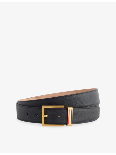 Thom Browne Grained-Leather Belt