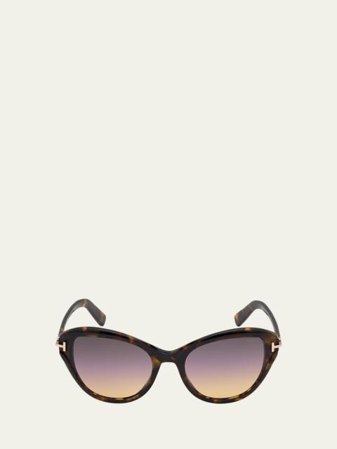 TOM FORD Leigh Acetate Cat-Eye Sunglasses