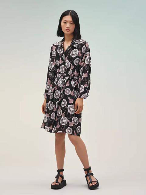 Hermès "Cliquetis Aquarelle" wide shirt dress