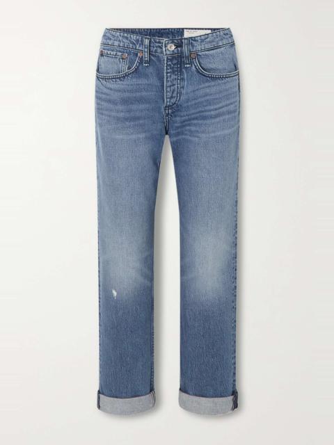 Rosa high-rise boyfriend jeans