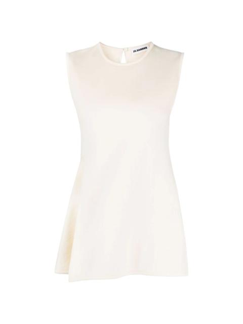 sleeveless peplum top