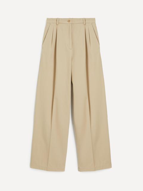 A.P.C. Ginny Beige Cotton Gabardine Trousers