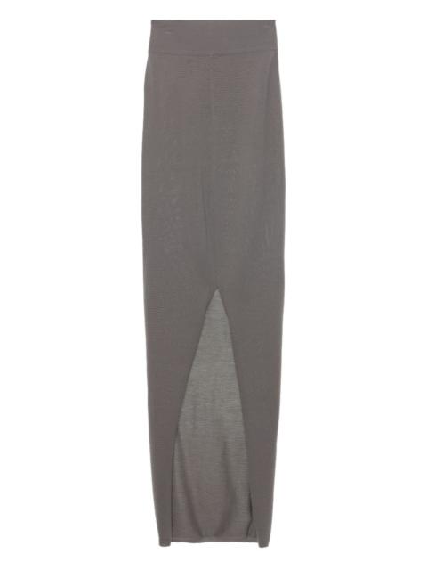 Rick Owens Pillar back-split maxi skirt