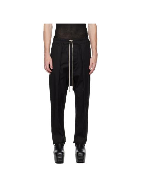 Black Drawstring Long Trousers