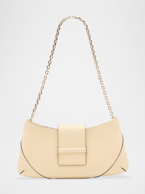 JIMMY CHOO Bar Slim Embossed Leather Clutch Bag