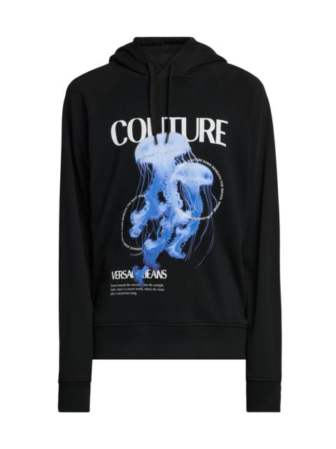 VERSACE JEANS COUTURE Men's Jellyfish Logo Hoodie - Black