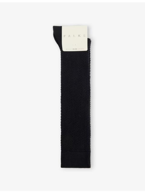 FALKE Fable Estate Knee-High Wool-Blend Socks