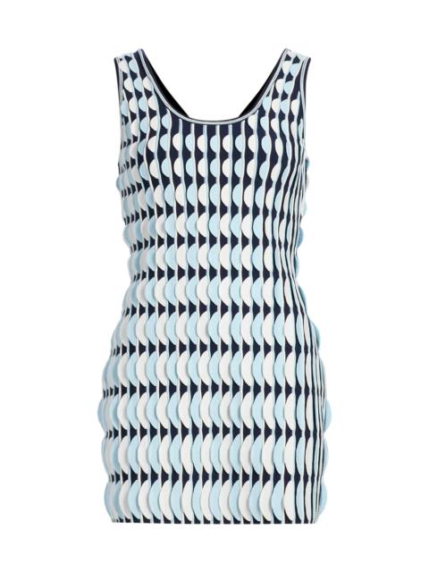 SIMKHAI Women's Lorien Scallop Textured Knit Minidress - Sky Multi