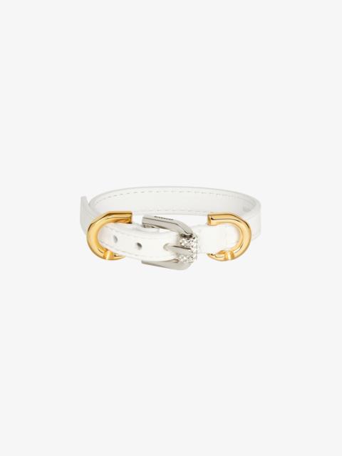 VOYOU BRACELET IN LEATHER AND METAL