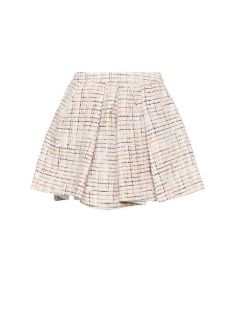 SHUSHU/TONG tweed mini skirt