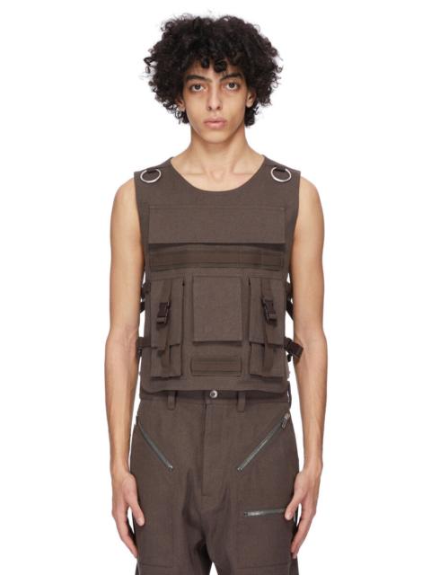 Rick Owens Brown Concordians Bonotto Capsule Ammo Vest