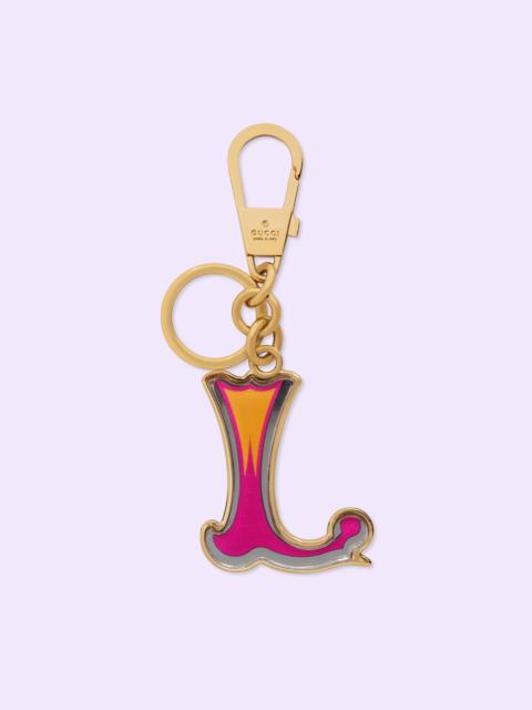 GUCCI Letter L Plexiglas keychain