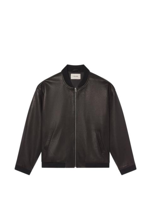 FRAME leather bomber jacket