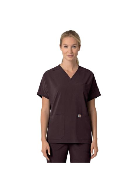 Carhartt Women's Force Cross-Flex Oversized V-Neck Scrub Top