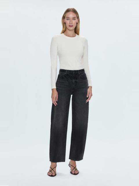 PISTOLA WES HIGH RISE BARREL JEAN - CAVIAR