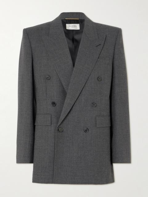 SAINT LAURENT Double-breasted Wool Blazer