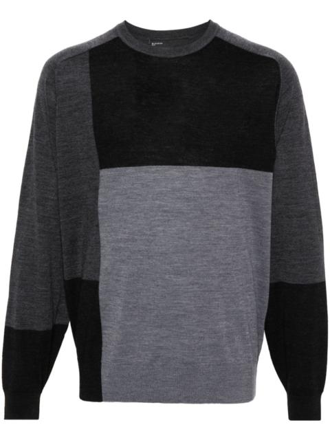 Neil Barrett colour-block wool jumper