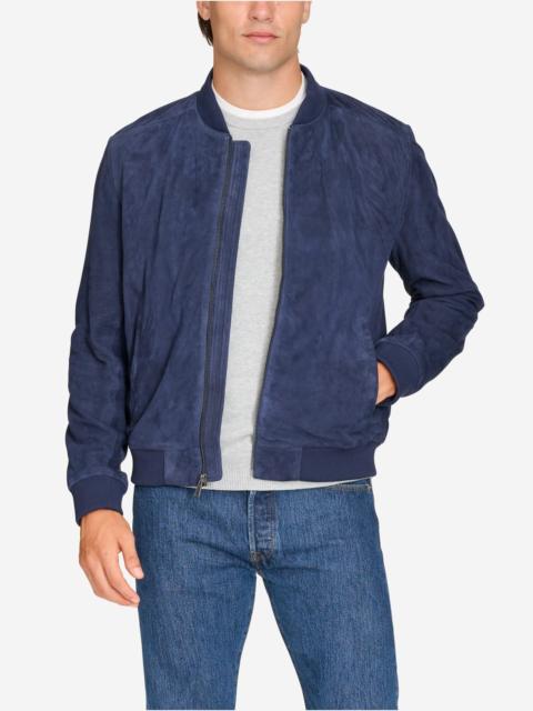 COLE HAAN Men's Zip-Up Suede Jacket