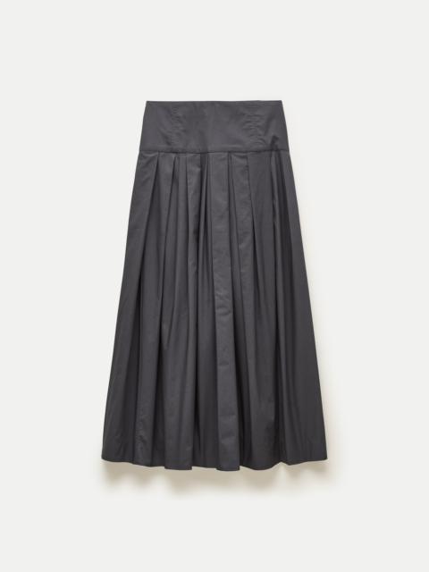 J.CREW Midi skirt in compact cotton poplin