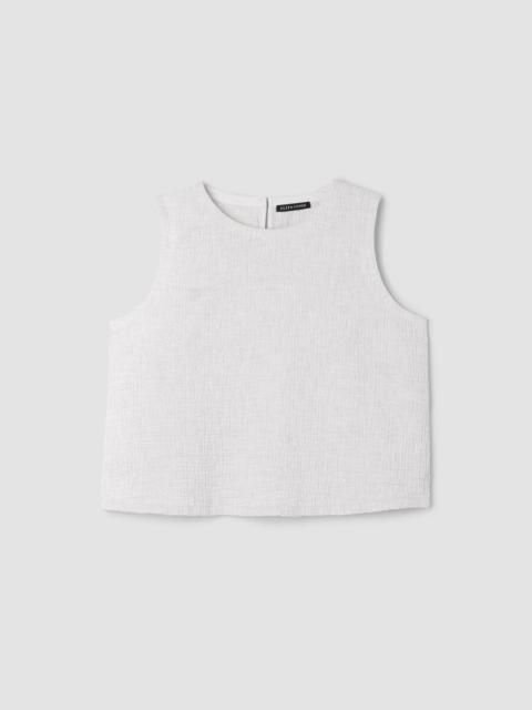 EILEEN FISHER Organic Cotton Doubleweave Round Neck Tank