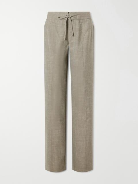 CHRISTOPHER ESBER Banyan Wool-blend Straight-leg Pants
