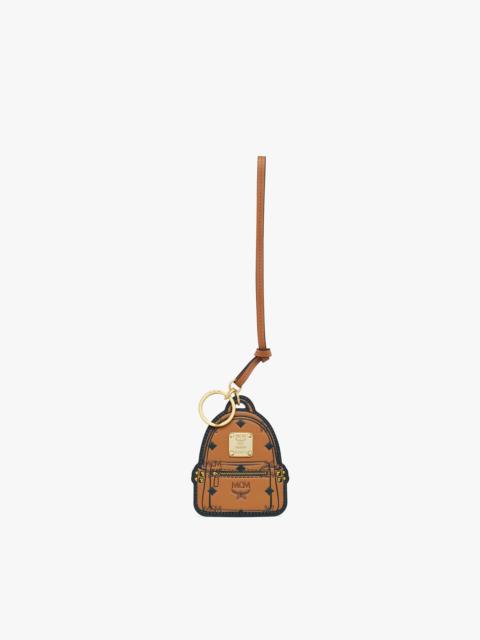 MCM 2D Stark Backpack Charm in Monogram Print Leather