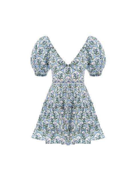 Agua by Agua Bendita Manzanilla Chan Chan Celeste Mini Dress