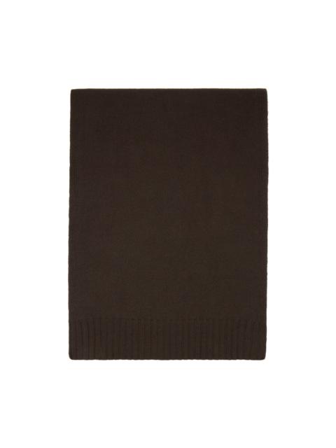 Jil Sander Brown Patch Scarf