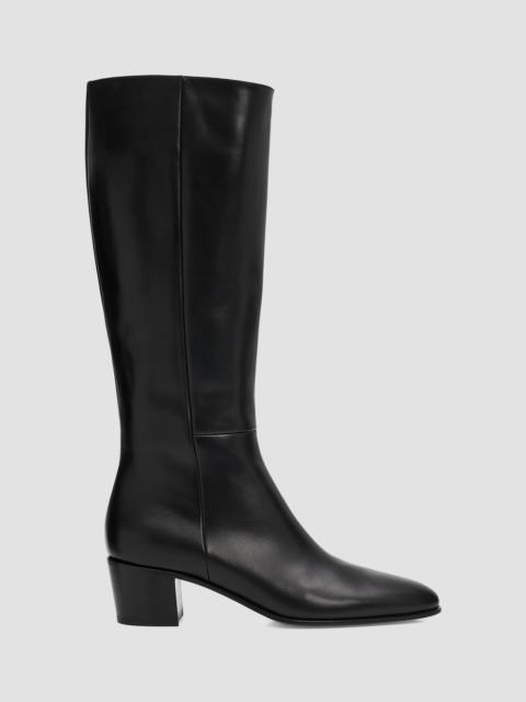 Gianvito Rossi Women's Spencer 45MM Leather Boots - Nero Black