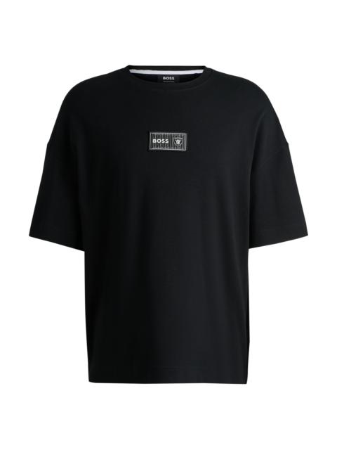 BOSS BOSS X NFL INTERLOCK-COTTON T-SHIRT WITH SPECIAL BRANDING