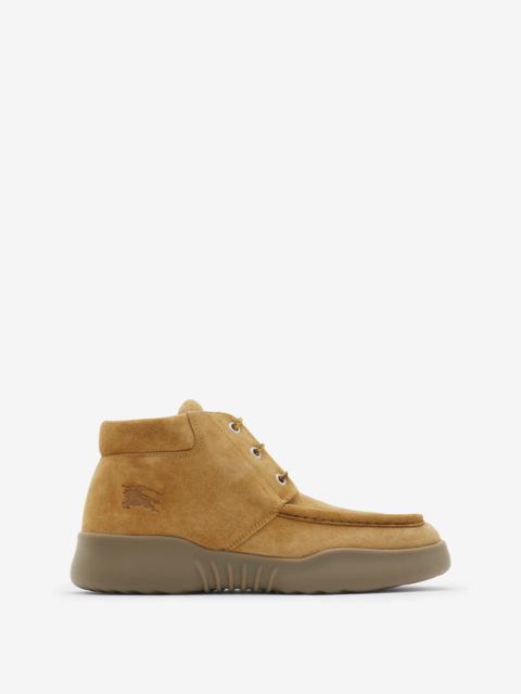 Burberry Suede Log Boots