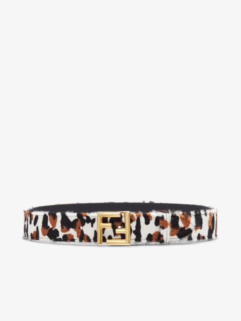 FENDI Multicolor sheepskin belt