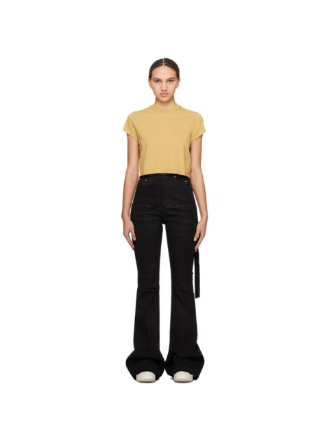 Rick Owens DRKSHDW Yellow Cropped T-Shirt