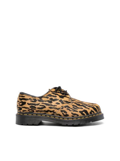 Dr. Martens x Wacko 마리아 1461 leopard 인쇄 옥스포드 신발