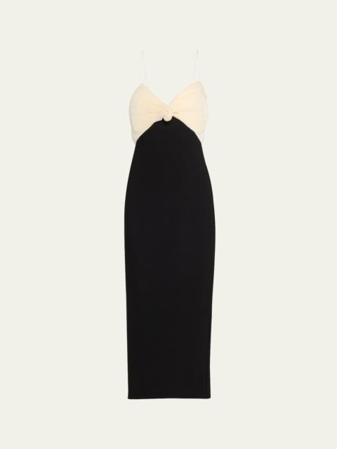 RACHEL GILBERT July Column Dress with Bow Detail