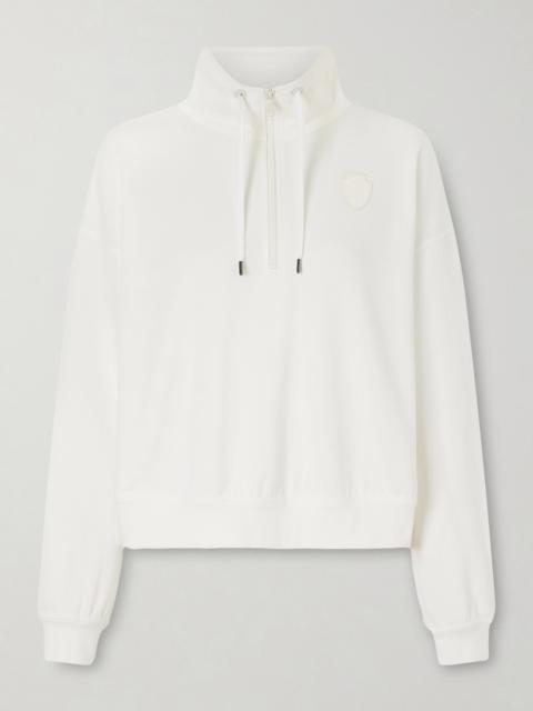 Brunello Cucinelli Appliquéd Cotton-blend Piqué Sweatshirt