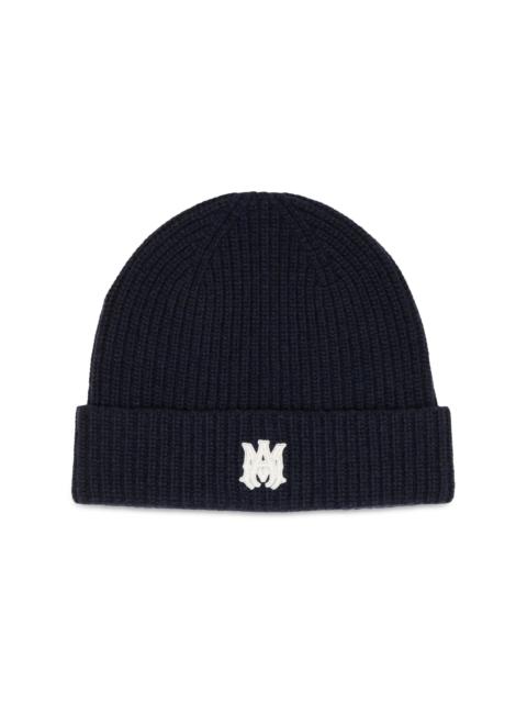 AMIRI Men's Logo Virgin Wool Beanie - Midnight Blue