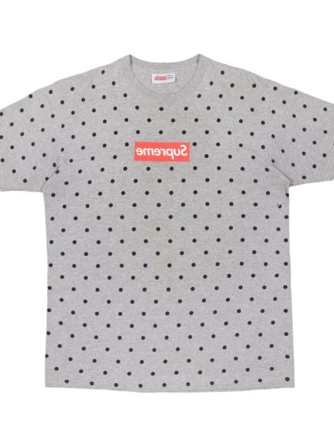 Supreme Comme Des Garcons Box Logo T-Shirt "SS12 - Heather Grey Polka Dot" SU27990