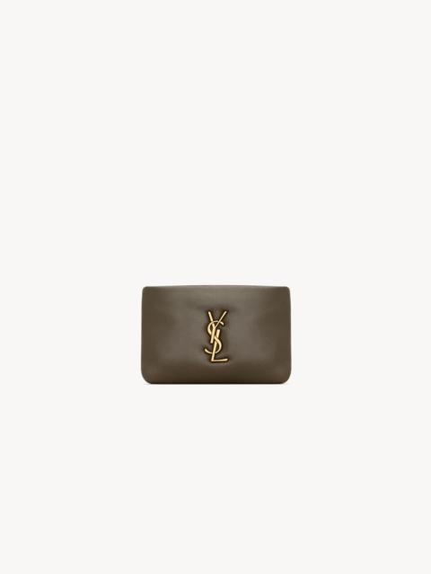 SAINT LAURENT CALYPSO ZIP CARD CASE IN LAMBSKIN
