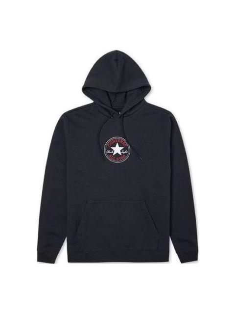 Converse Go-To Chuck Taylor Patch Standard Fit Pullover Hoodie 'Black' 10024504-A01