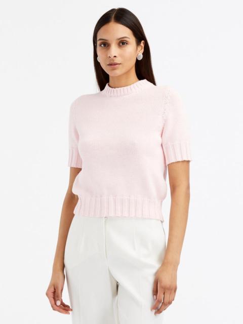 Oscar de la Renta SHORT SLEEVE PULLOVER