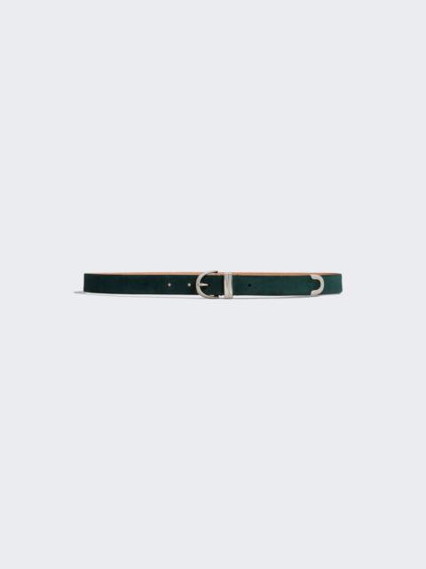 KHAITE Bambi Belt English Green Suede