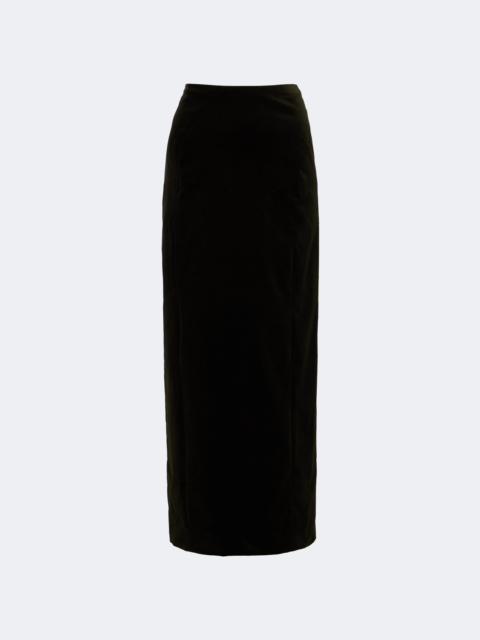 Jil Sander Cotton velvet maxi skirt