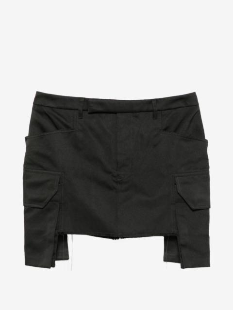 Rick Owens Firbanks cargo mini skirt