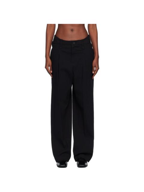 ISSEY MIYAKE Black 'Like Torso Like Shirt' Trousers