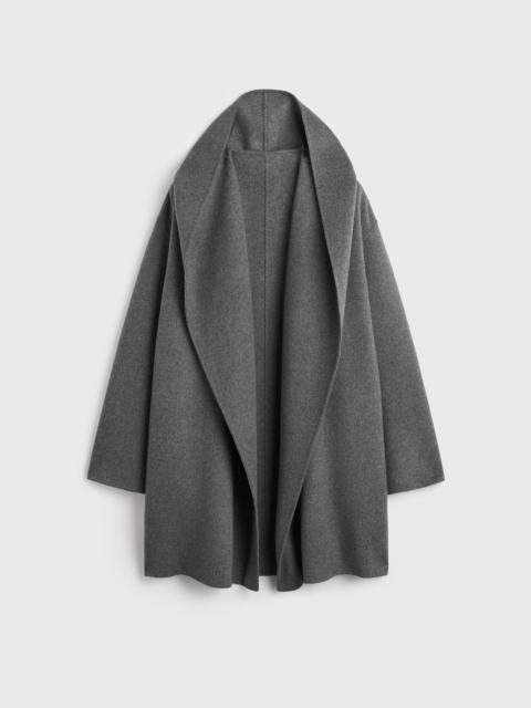 TOTEME Hoodie coat grey melange