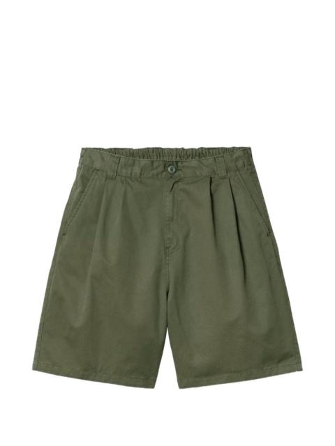 Carhartt WIP Marv pleated cotton shorts