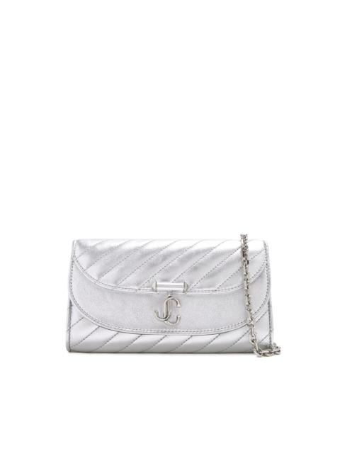 JIMMY CHOO Curve quilted clutch bag