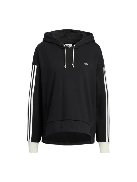 adidas (WMNS) adidas Originals Trefoil Hoodie 'Black' IC8137